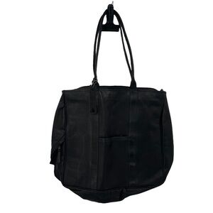 Latico Black Leather Shoulder Tote Bag Purse